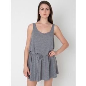 American Apparel Gray Drawstring Dress (mini)
